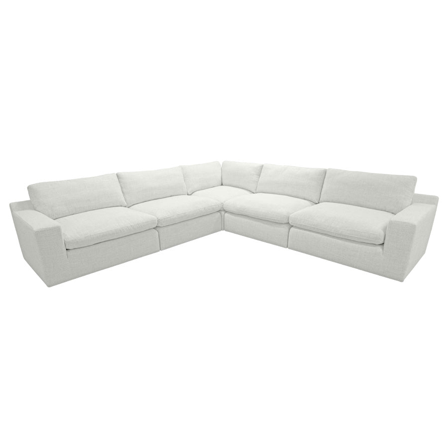 Claudia Light Grey Fabric Modular Corner Lounge
