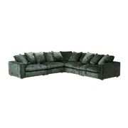 Clyde Corner Modular Lounge Green Fabric