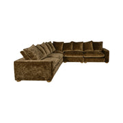 Clyde Corner Modular Lounge Chocolate Fabric