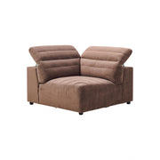 Rovella Corner Modular Lounge Piece Chocolate Brown
