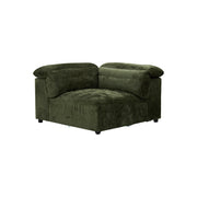 Rovella Corner Modular Lounge Piece Moss Green
