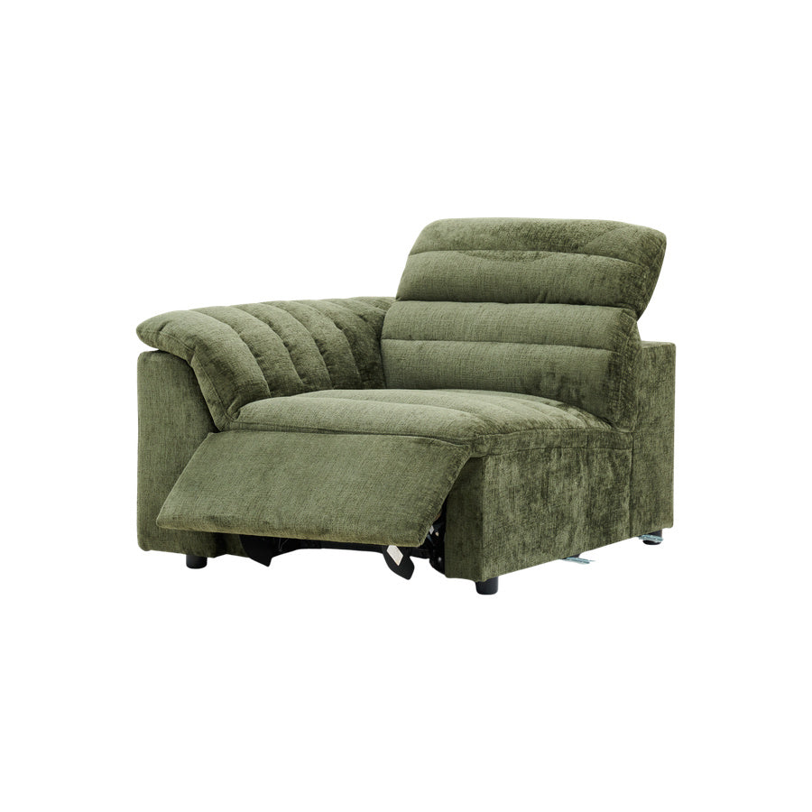Rovella LH Arm Recliner Modular Piece Moss Green