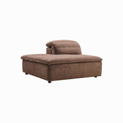Rovella LH Chaise Modular Lounge Piece Chocolate Brown