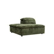 Rovella LH Chaise Modular Lounge Piece Moss Green