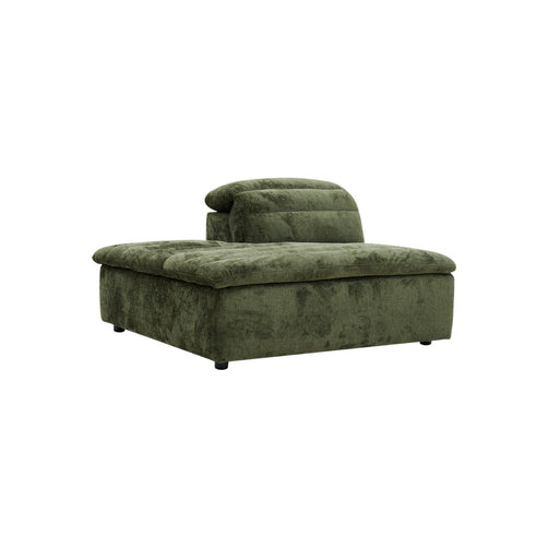 Rovella LH Chaise Modular Lounge Piece Moss Green