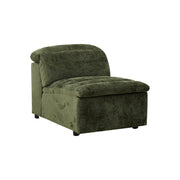Rovella Armless Modular Lounge Piece Moss Green
