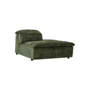 Rovella RH Chaise Modular Lounge Piece Moss Green