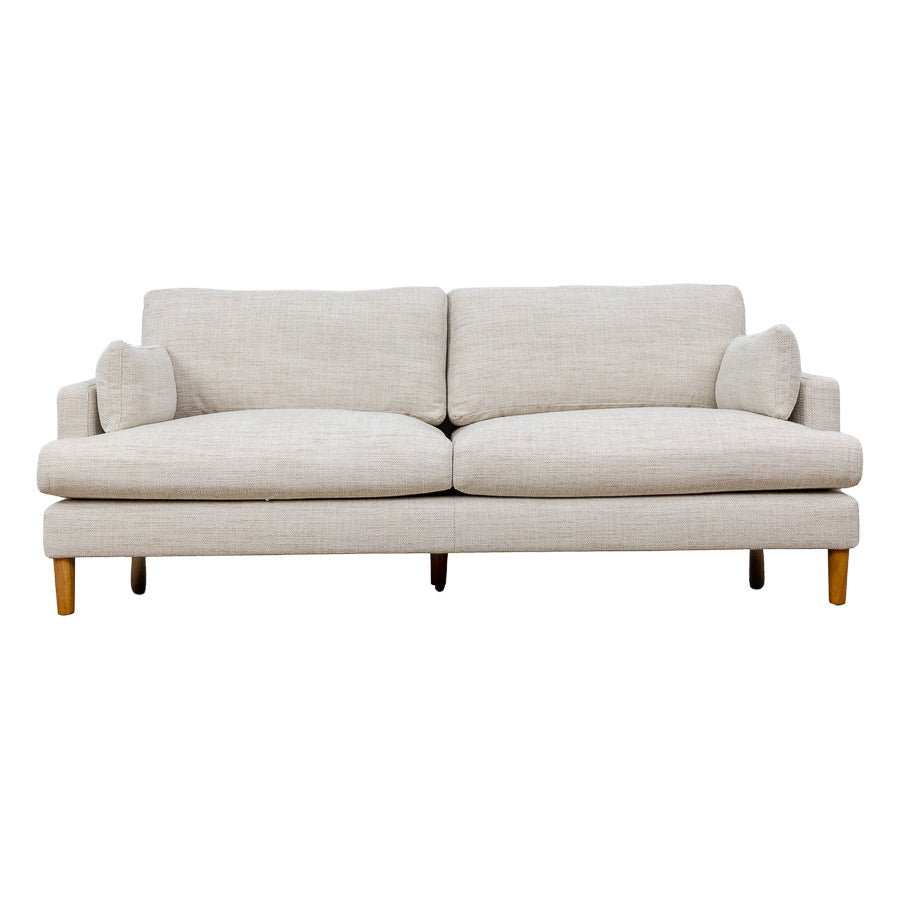 Venosa 3 Seat Sofa Beige Fabric