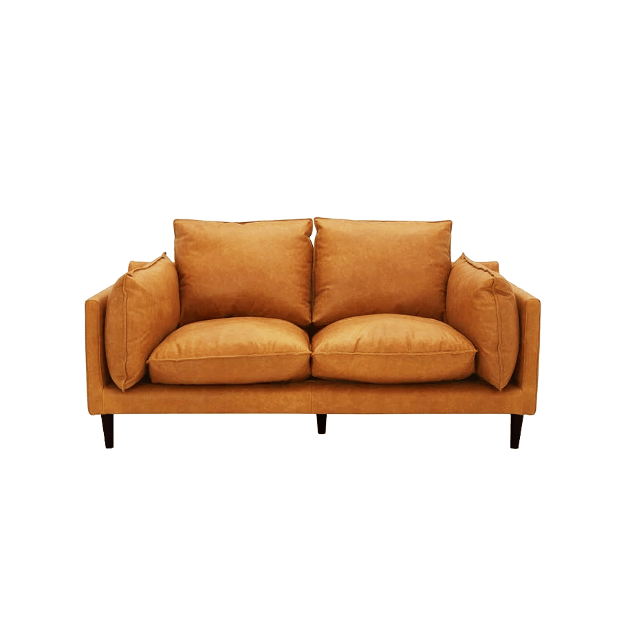 Vieste 2 Seater Tan Leather