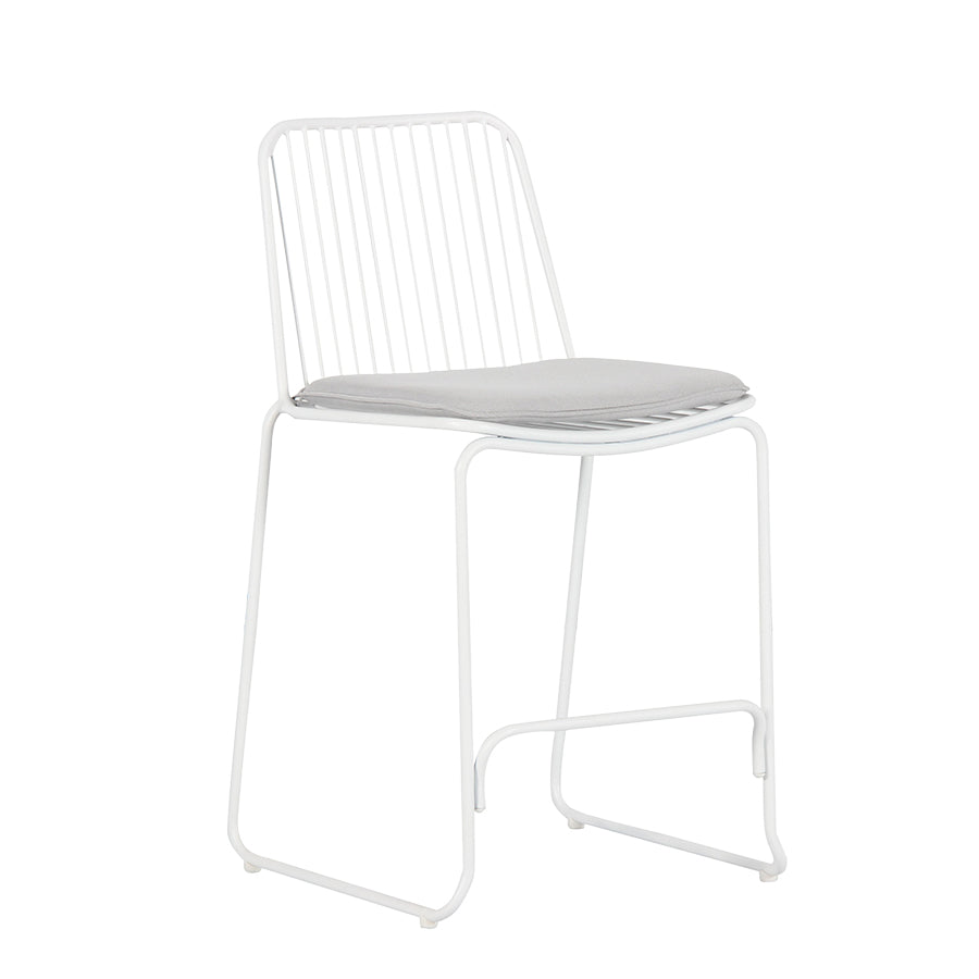 Cooloola White Outdoor Counter Stool