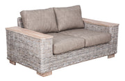Solar 2 Seater Patio Sofa White Wash