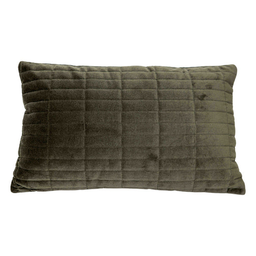 Paige Velvet Cushion Green