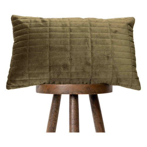 Paige Velvet Cushion Green