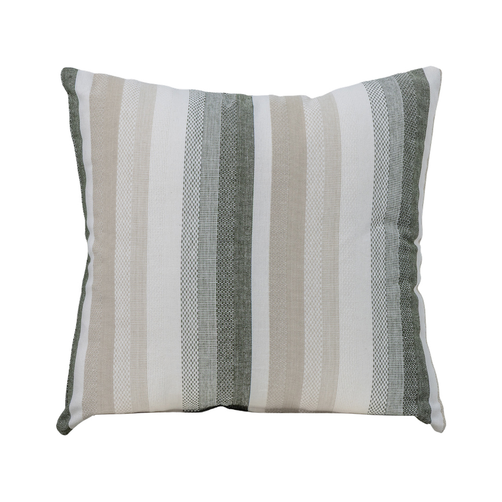 Tate Striped Green Cushion