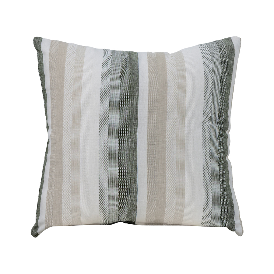 Tate Striped Green Cushion