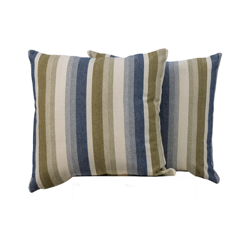 Tate Striped Navy Cushion