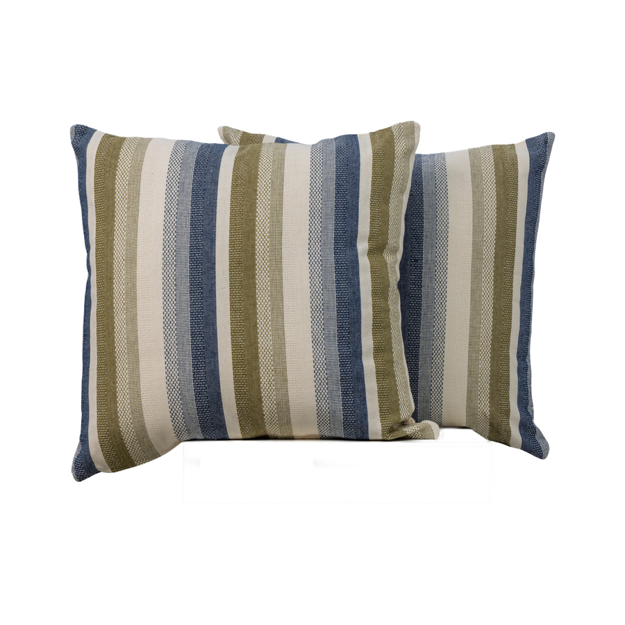 Tate Striped Navy Cushion