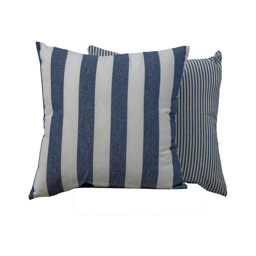 Zelia Blue Striped Cushion