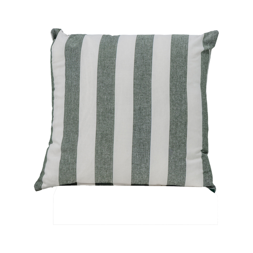 Zelia Green Striped Cushion