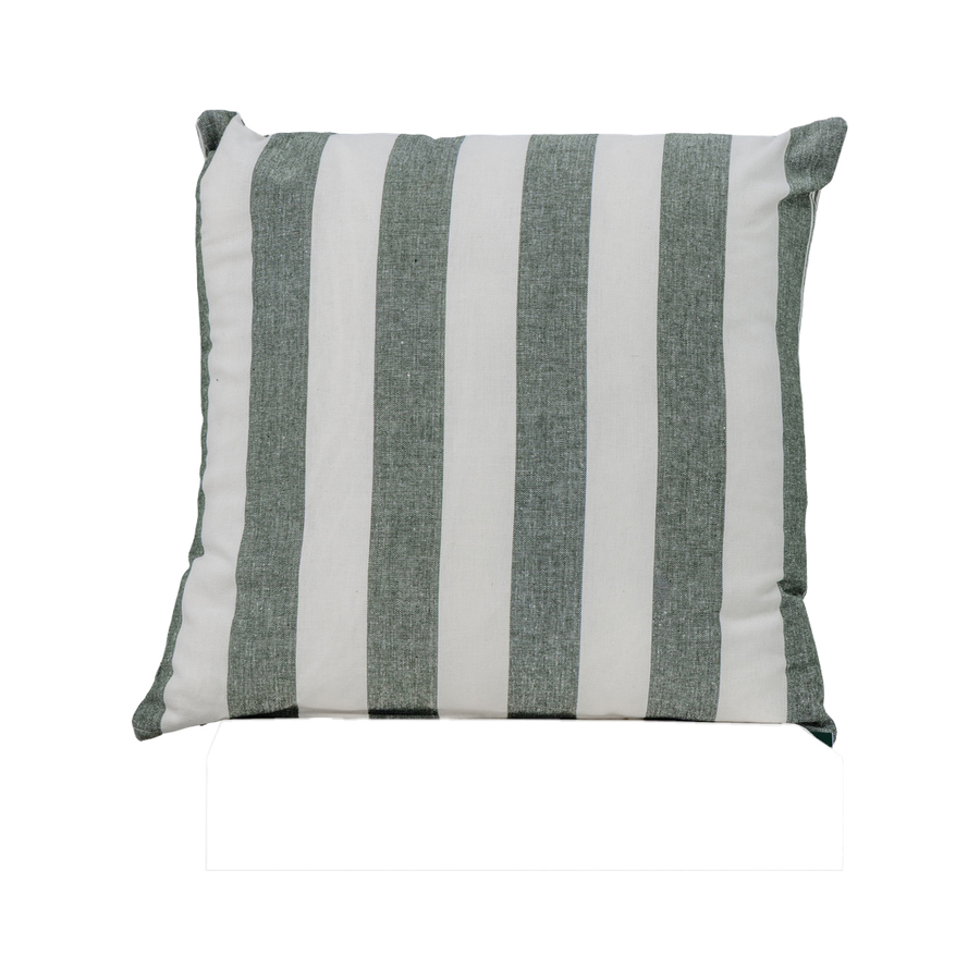 Zelia Green Striped Cushion