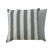 Zelia Green Striped Cushion