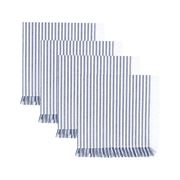 Airlie Set of 4 Napkins blue With Fringe