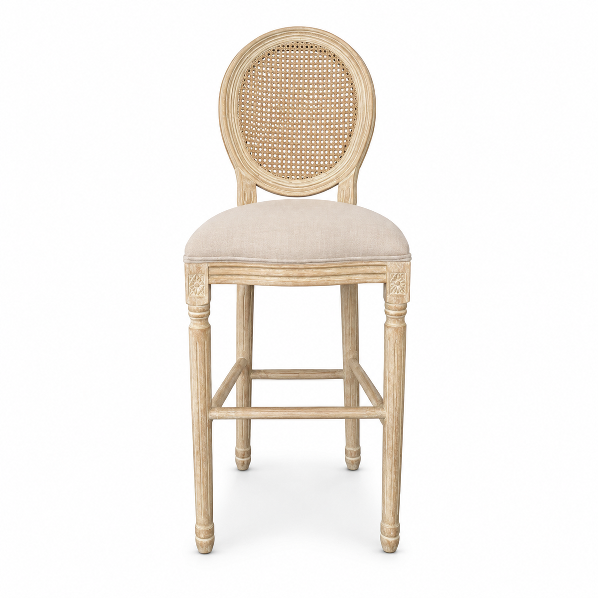 Hamptons Oval Back Stool 75cm