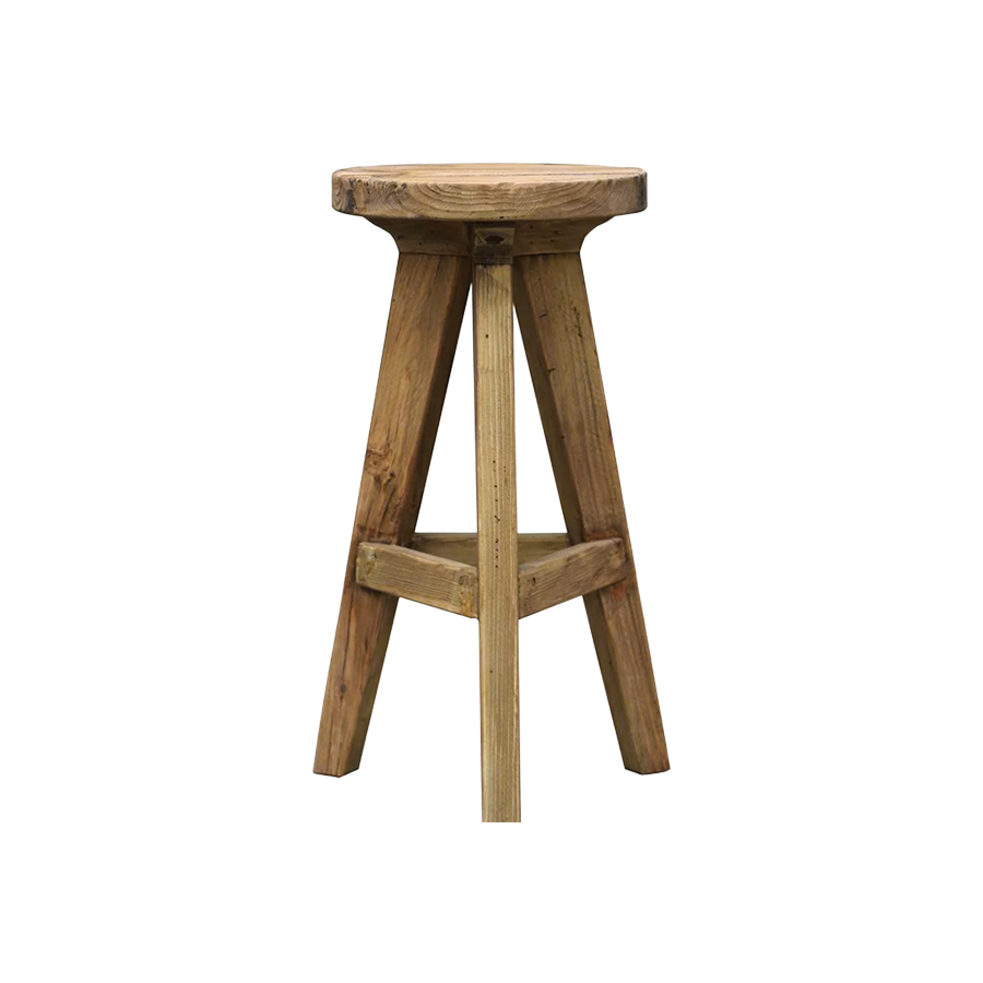 Farmhouse Round Bar Stool