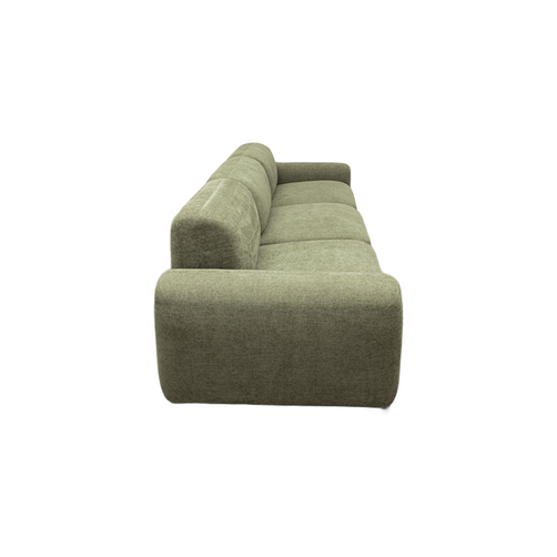 Santorini 3 Seater Green Leaf Fabric Modular Lounge