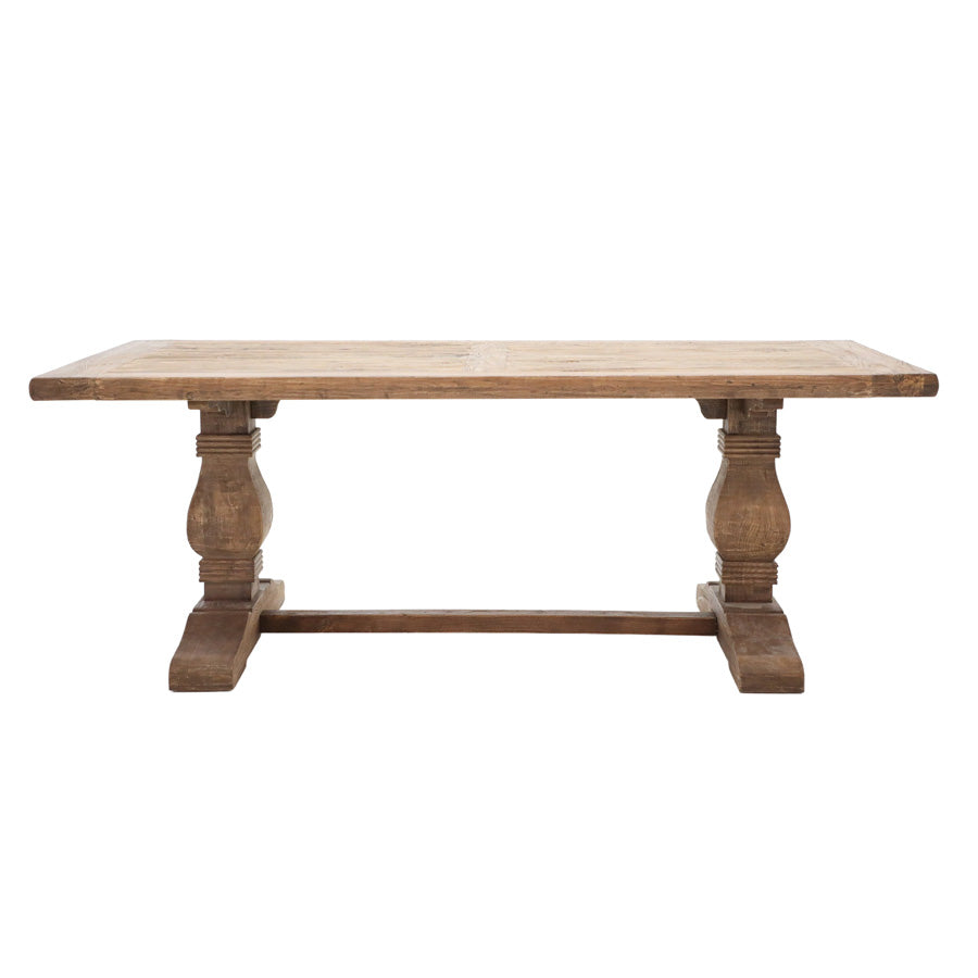 Opulence Refectory Table 2.1mx1m - Reclaimed Oak