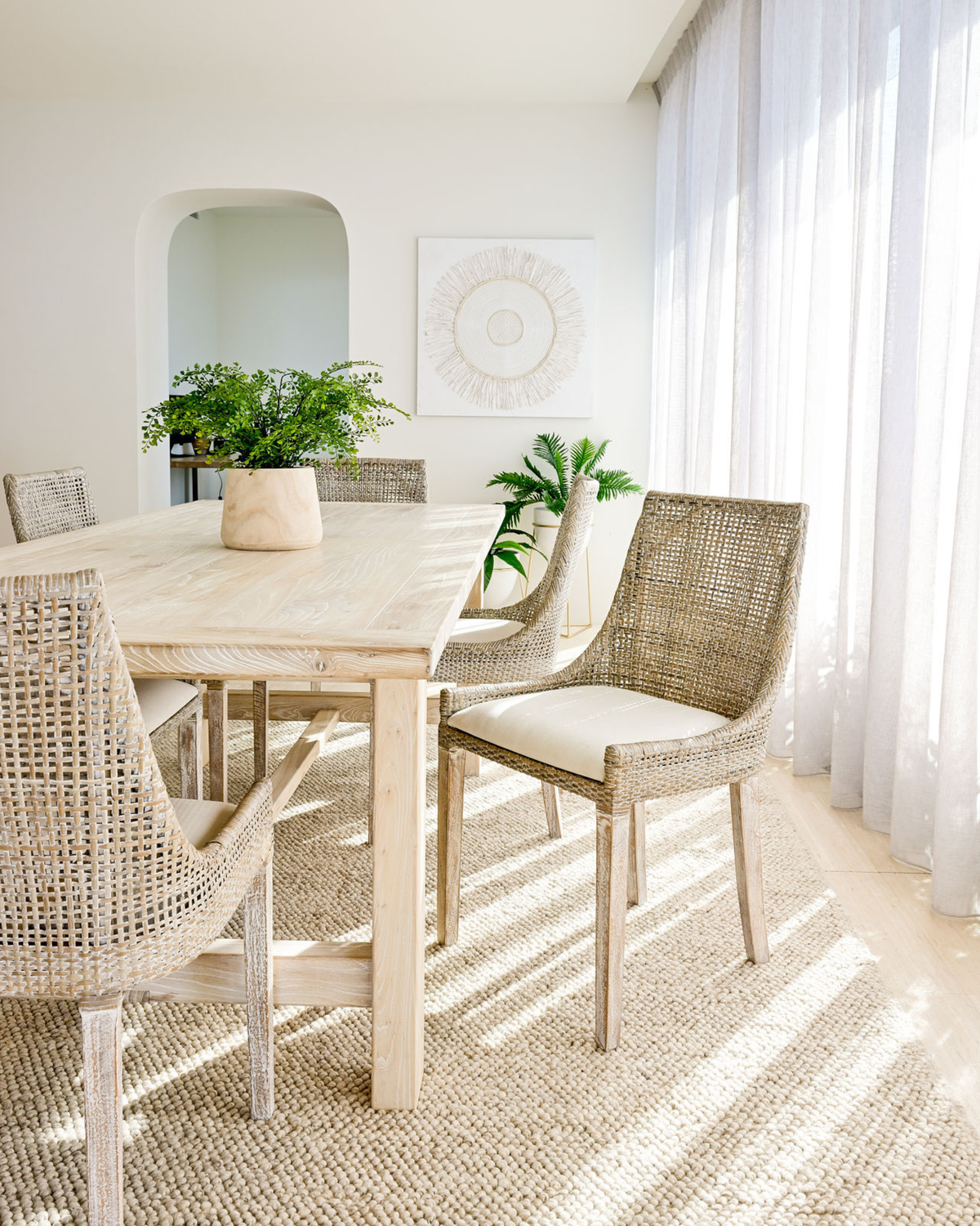 Bayside Table & Cleveland Chair 7 Piece Dining Set