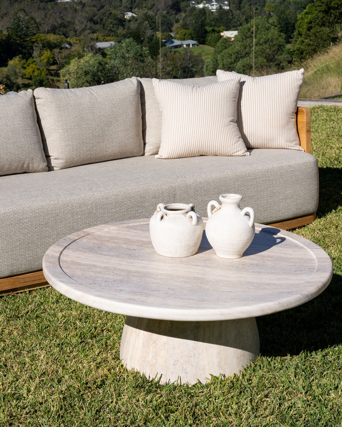 Bloc Round Coffee Table 1m