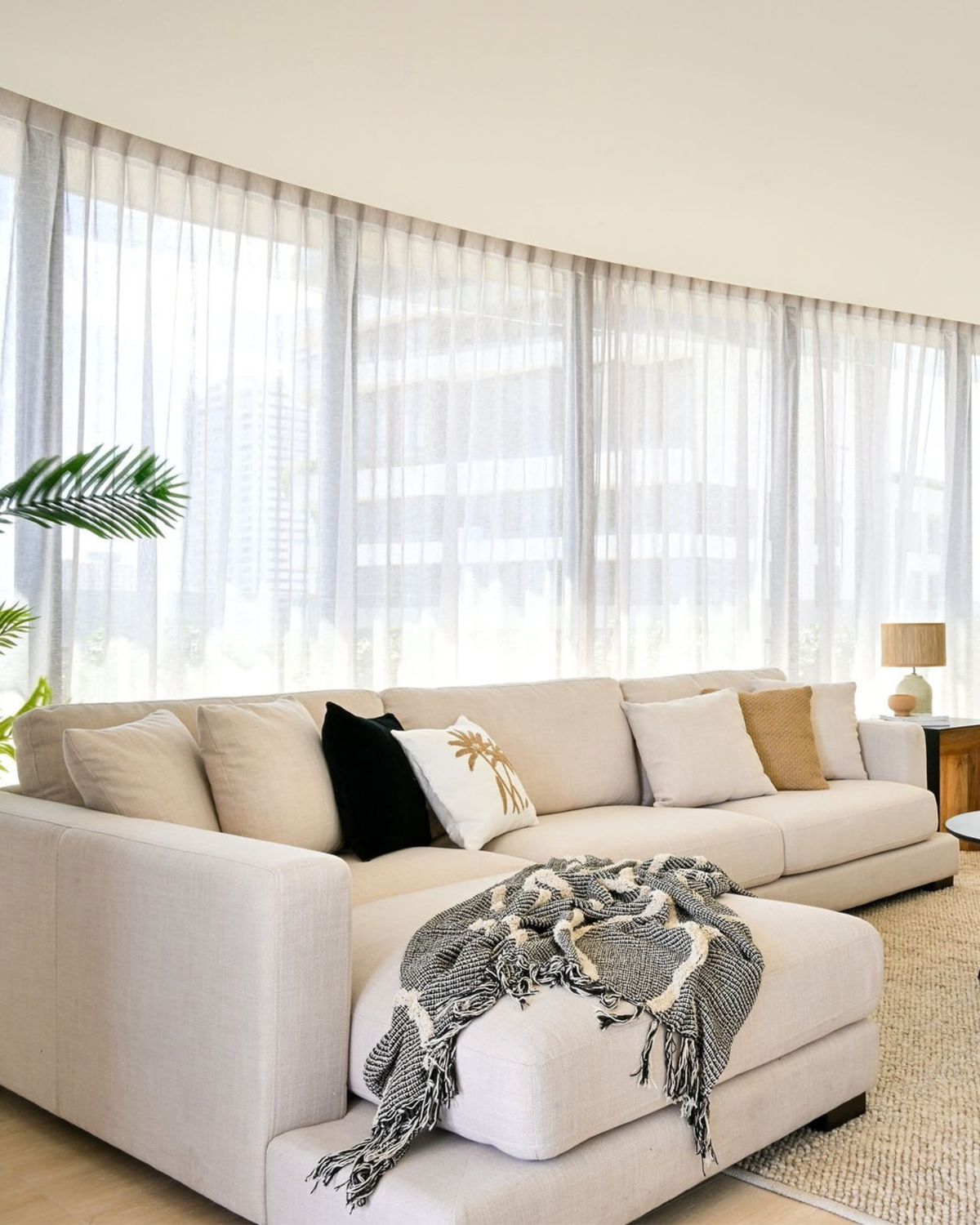 Channing Oatmeal LHF Chaise Lounge