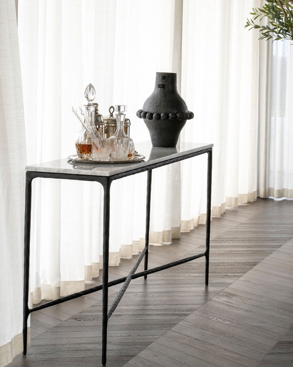 Felipe Marble Hall Table 152cm