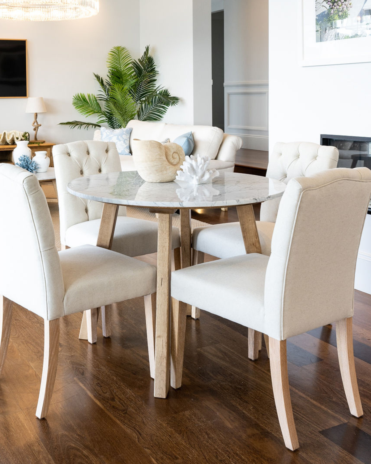 Opulence Marble Round Dining Table 1m