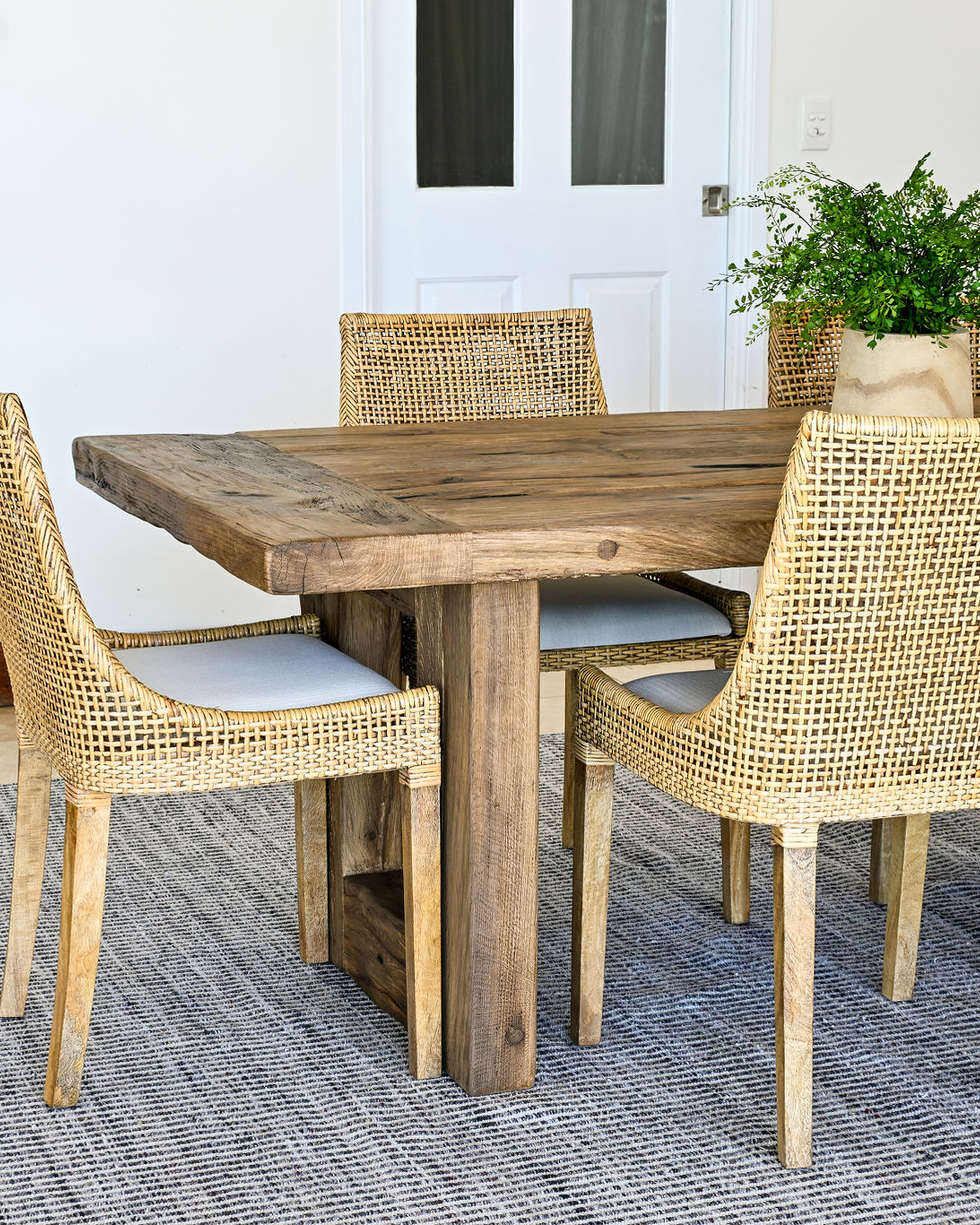 Cleveland Brown Rattan Dining Chair