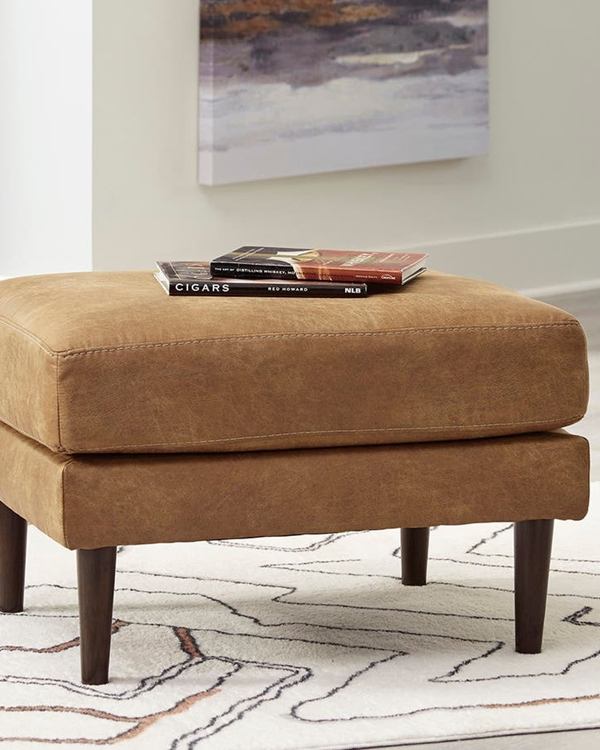Acton Caramel Ottoman