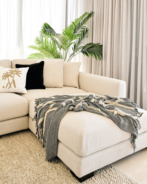 Channing Oatmeal RHF Chaise Lounge