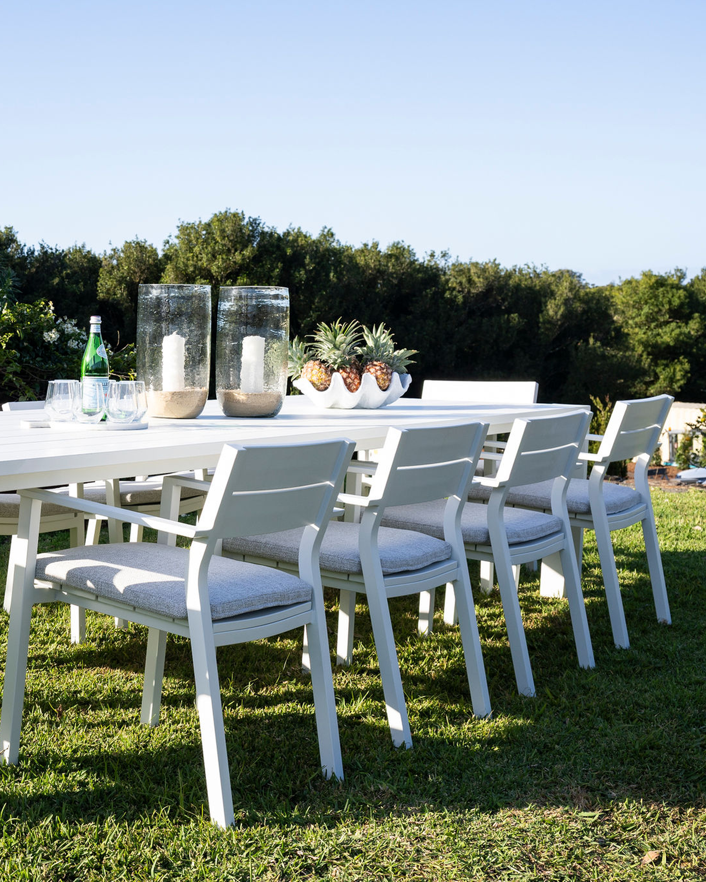 Channon Outdoor Dining Chair Ivory White