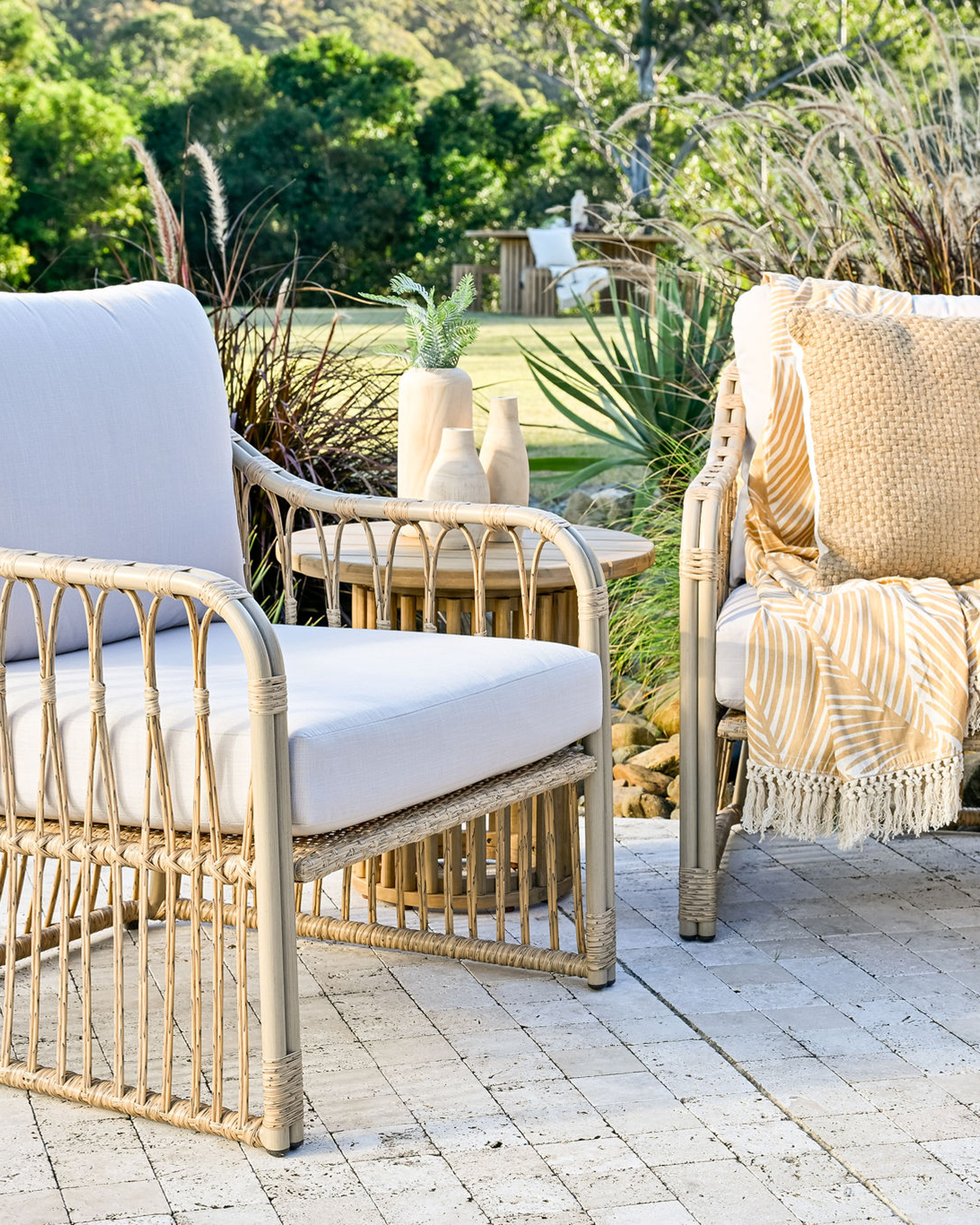 Capewell Patio Round Lamp Table