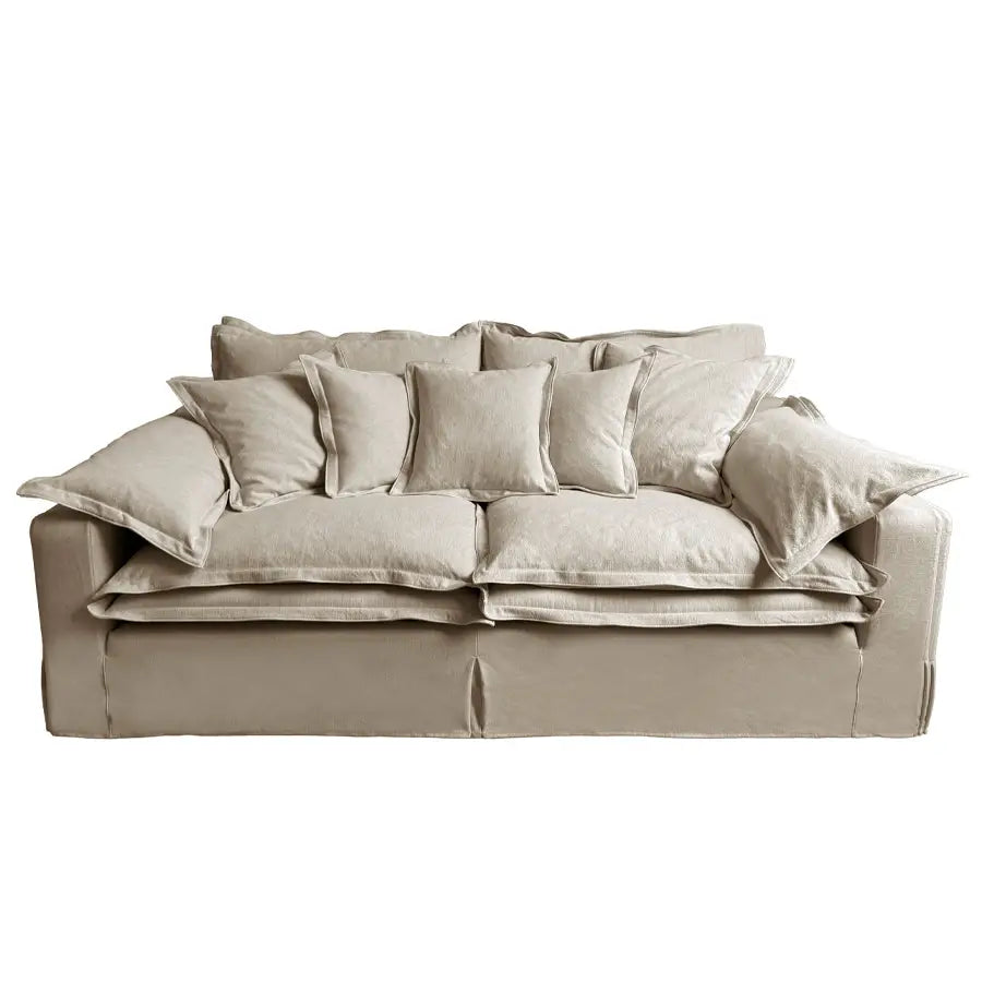 Nuvola 3 Seater Fabric Lounge Oatmeal