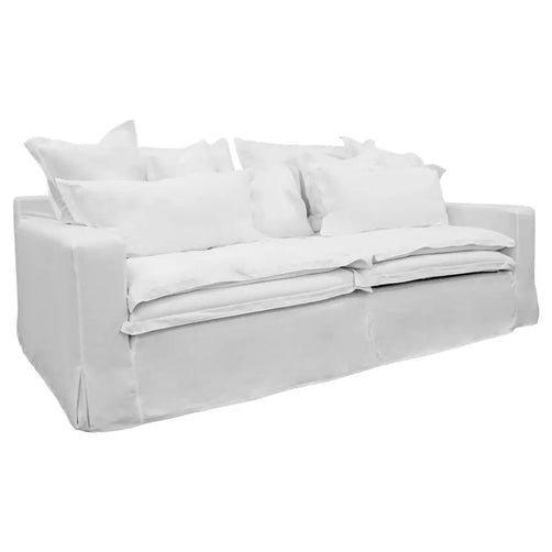 Nuvola 3 Seater Fabric Lounge White
