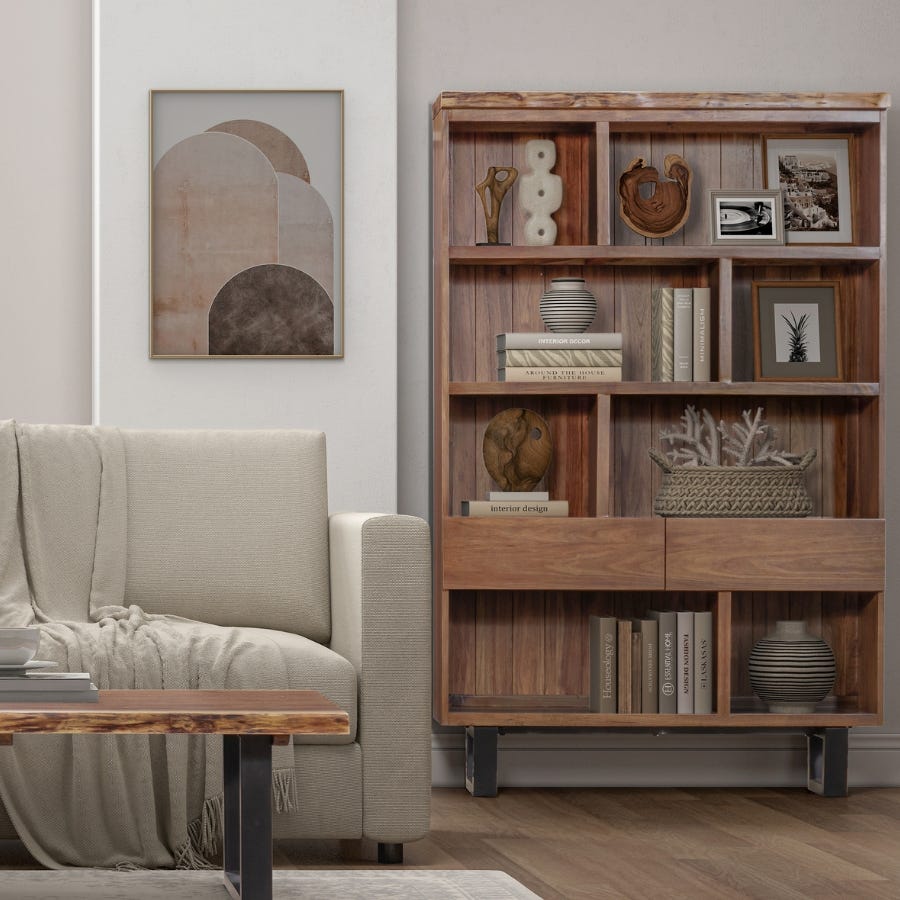 Abercrombie Bookcase 2 Drawers