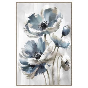 Four Blue Poppies Artwork