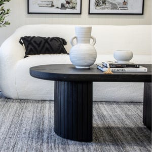 Ark Black Coffee Table 1.3m