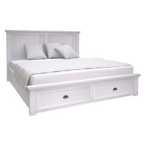 Clementine White King Bed