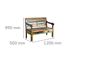 Kashmir 2drw Bench