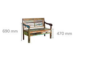 Kashmir 2drw Bench