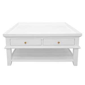 Northville White Square Coffee Table
