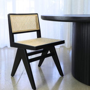 Antoine Black Rattan Dining Chair